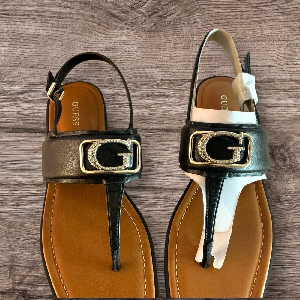 Guess Gwarenna Slingback Thong Sandals NIB Size 9 - Picture 4 of 8